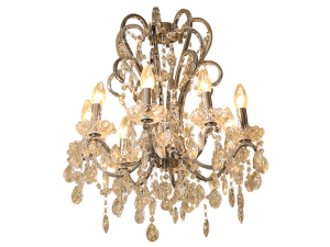 Silver Crystal Chandelier