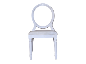 White Acrylic Back Chair